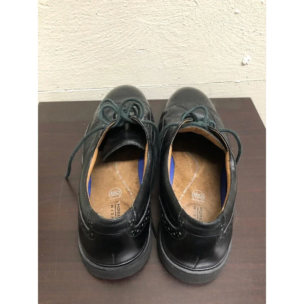 Florsheim Men Comfortech Black Wingtip Oxford Shoes Size US10.5 B